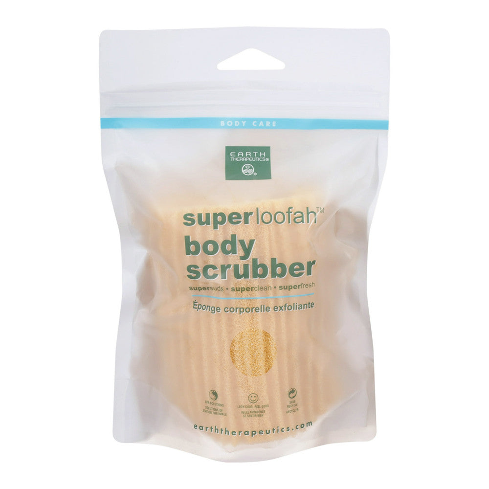 Earth Therapeutics Super Loofah Body Scrubber Green, 1 Ea